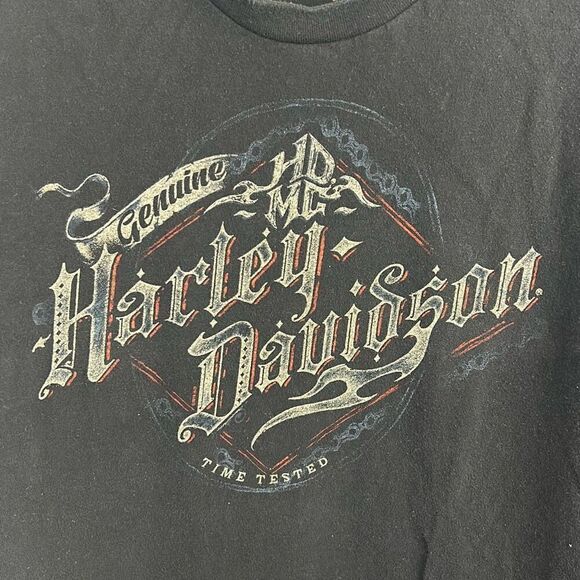 Harley Davidson Waco Texas T-Shirt Black Come and Take It Adam Smith’s Time Test - Picture 3 of 9